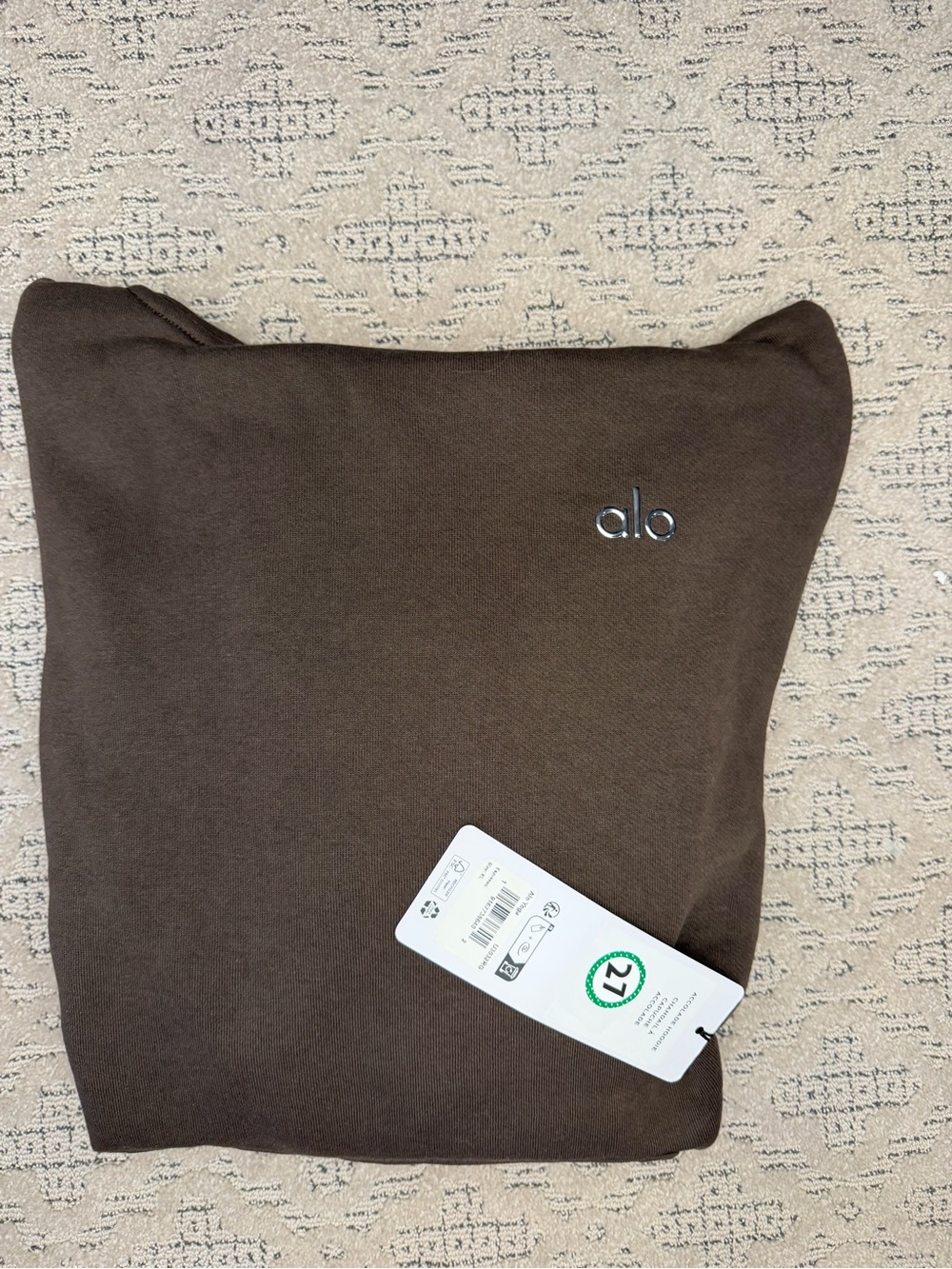 ALO Yoga Men’s Chocolate Brown Crewneck Sweater